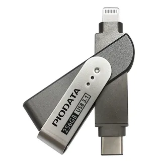【PIODATA】iXflash Lightning / USB Type C 雙向接頭 256GB 多媒體隨身碟