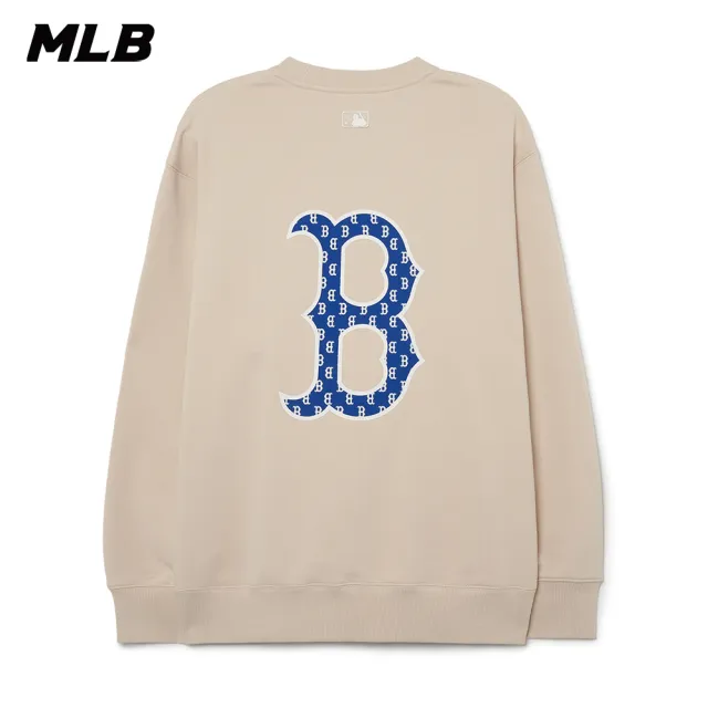 【MLB】大Logo長袖大學T MONOGRAM系列 洋基/紅襪隊(3AMTM0831-三色任選)