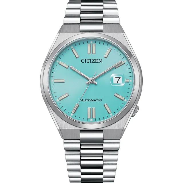 【CITIZEN 星辰】情人節推薦 蒂芬妮藍 青春撞色機械錶(NJ0151-88M)