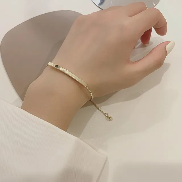 【00:00】韓國設計極簡個性金屬造型手鍊(極簡手鍊 個性手鍊 金屬手鍊)