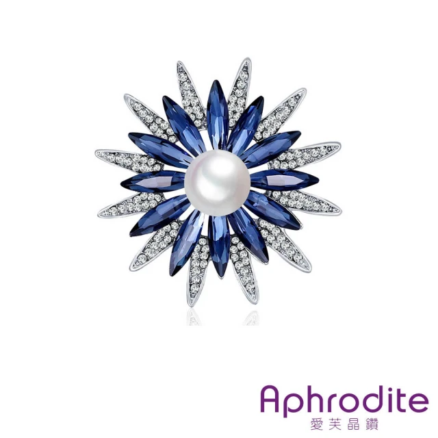 Aphrodite 愛芙晶鑽 寶石美鑽拼貼可愛小蝸牛造型胸針