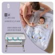 【L.A. Baby】多功能成長型床邊嬰兒床/遊戲床/0-3歲適用(星河灰)