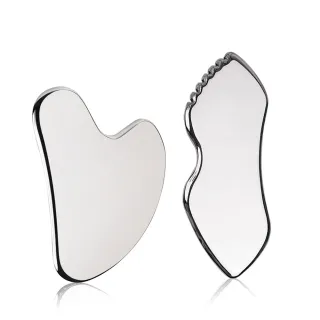 【bebehome】304不鏽鋼美顏美體拉提刮痧板禮盒(多弧造型撥筋板/筋膜刀/禮盒隨機出色)