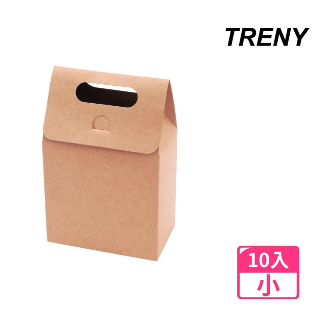 【TRENY】手提牛皮紙盒禮物袋-小10入