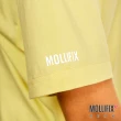 【Mollifix 瑪莉菲絲】側開衩寬版短袖上衣、瑜珈上衣、瑜珈服(淺黃)