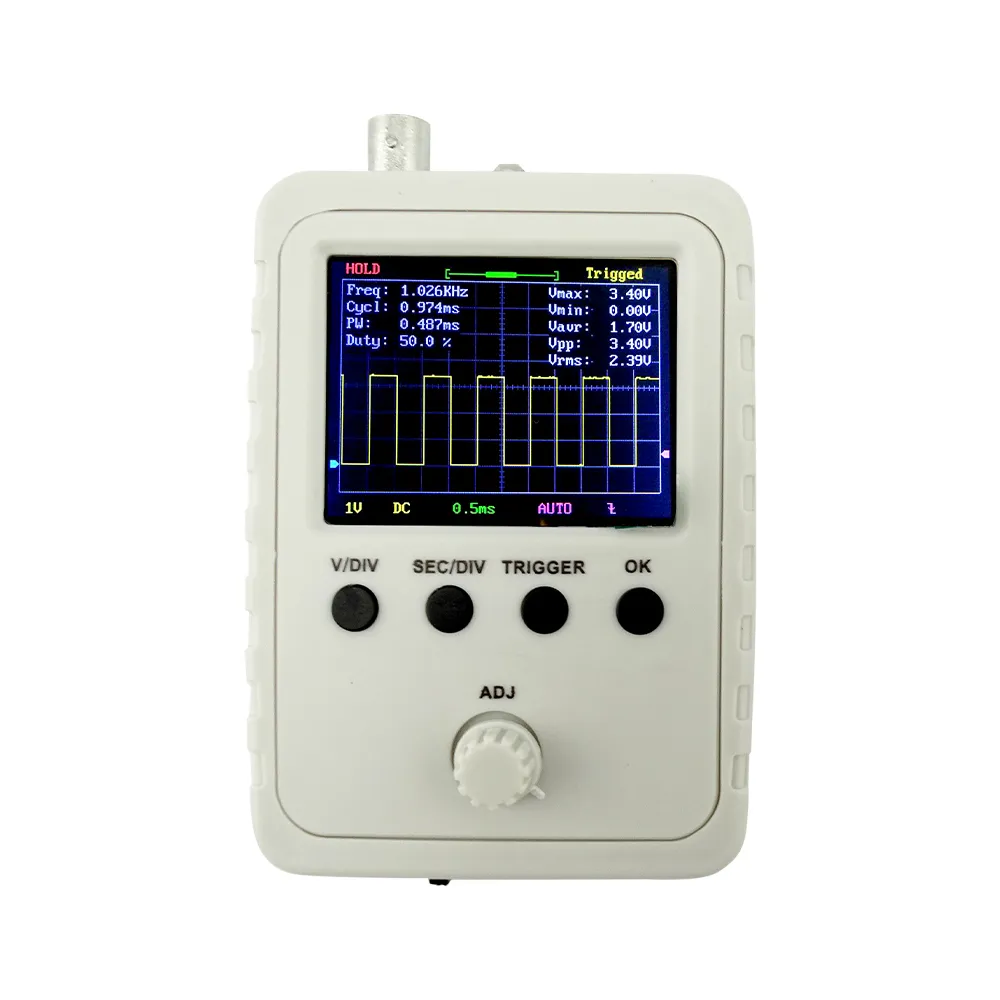 數位元波器0~200KHz 手持迷你數字示波器 元波器 數位示波器 波型 示波器探頭 貝殼示波器 180-DSO150