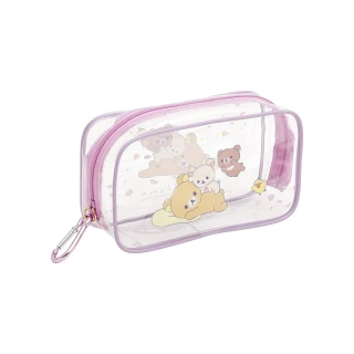【San-X】拉拉熊 懶懶熊 療癒系列 透明PVC筆袋 收納包(Rilakkuma)
