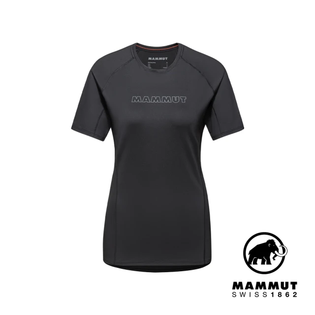 Mammut 長毛象 Selun FL Logo T-Shirt W 機能LOGO短袖T恤 黑色 女款 #1017-05060