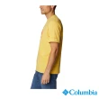 【Columbia 哥倫比亞 官方旗艦】男款-Mens Sun Trek™UPF50快排短袖上衣-黃色(UAE08060YL / 2023春夏)