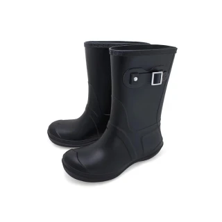 【RegettaCanoe】全天候防水 輕量高筒雨靴.雨鞋CCRB-001(BLK-黑色)