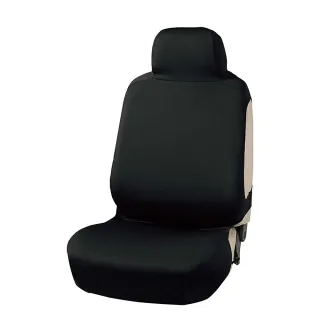 【BONFORM】4089-10BK 全罩式抗菌防水防踢椅套-前座 黑色(車麗屋)