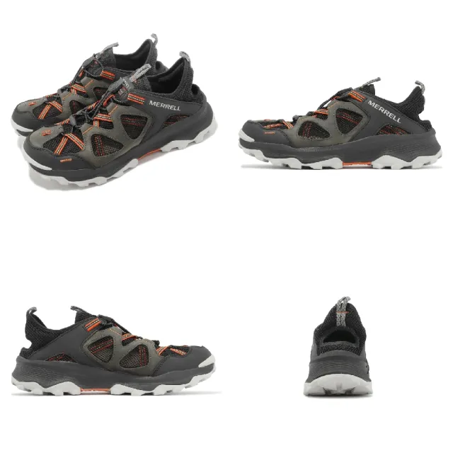 【MERRELL】水陸兩棲鞋 Speed Strike LTR Sieve 男鞋 黑 綠 橘 快乾 戶外 水鞋(ML067643)