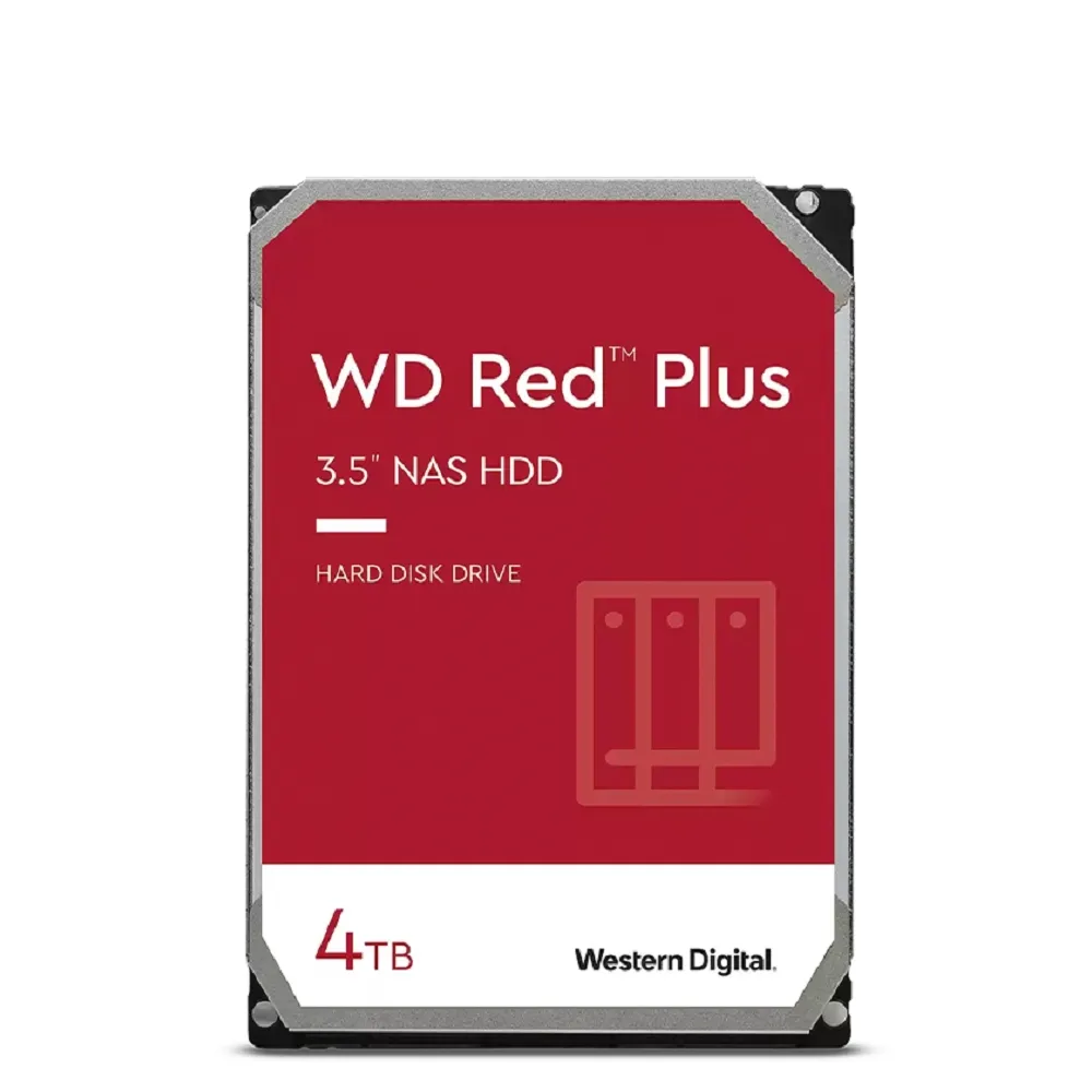 【WD 威騰】2入送 無線滑鼠 ★ 紅標 Plus 4TB 3.5吋 5400轉 256MB NAS 內接硬碟(WD40EFPX)