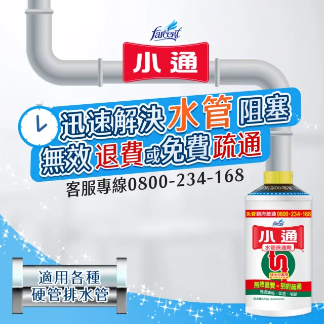 【潔霜】小通排水管專用疏通劑2入(510gm/入)