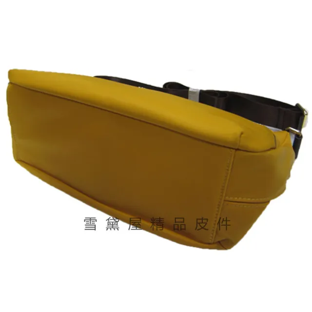 【SNOW.bagshop】雙11 斜側包 中容量 肩背 斜背 袋內二層 外側可放水瓶 超輕量 防水包 水晶布+皮革 隨