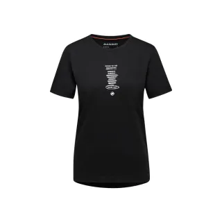 【Mammut 長毛象】Mammut Core T-Shirt Women Every Day 機能短袖T恤 黑色 女款 #1017-03901