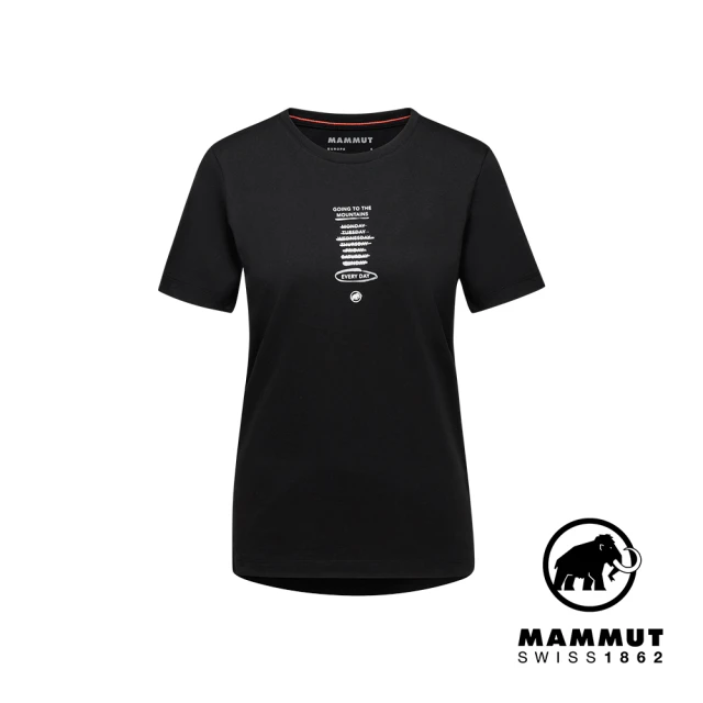 Mammut 長毛象 Mammut Core T-Shirt Women Every Day 機能短袖T恤 黑色 女款 #1017-03901