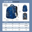 【IMPACT 怡寶】STARAIR系列成長型護脊書包-深藍／粉綠(★寬版舒壓背帶回彈減壓★)
