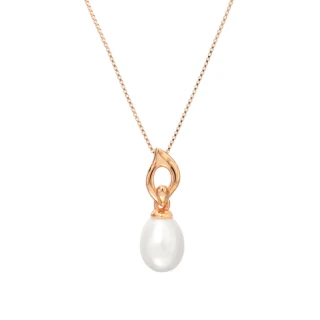 【幸福珠寶】天然珍珠項鍊 母親節活動 贈耳環(天然珍珠)