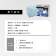 【AOK 飛速】3D立體醫用口罩-XL 淡藍色 50入/ 盒(調節扣可調整耳帶鬆緊)
