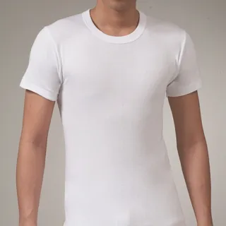 【宜而爽】舒適短袖棉感圓領衫6件組(白 3XL)