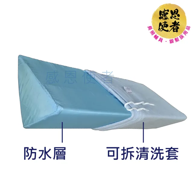 【感恩使者】靠墊 - 三角型靠墊-30cm長 1個入 ZHCN2002(可拆清洗套 變換姿勢 長期臥床者適用 舒適靠枕)