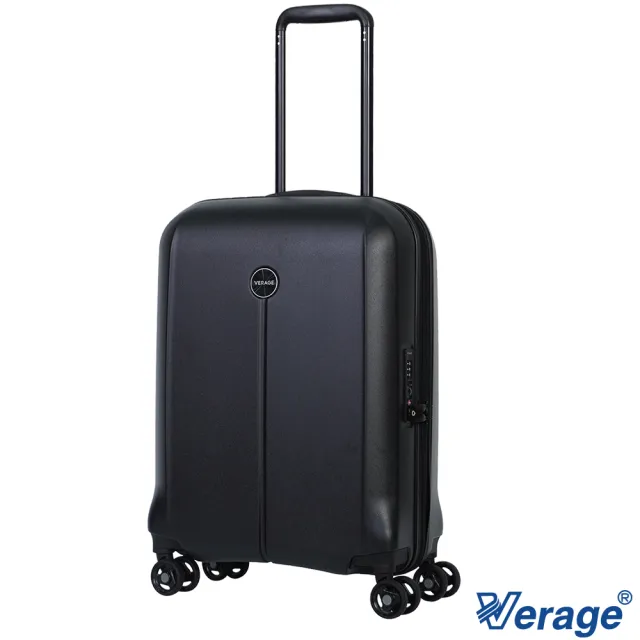 【Verage 維麗杰】20吋休士頓系列登機箱/行李箱(黑)
