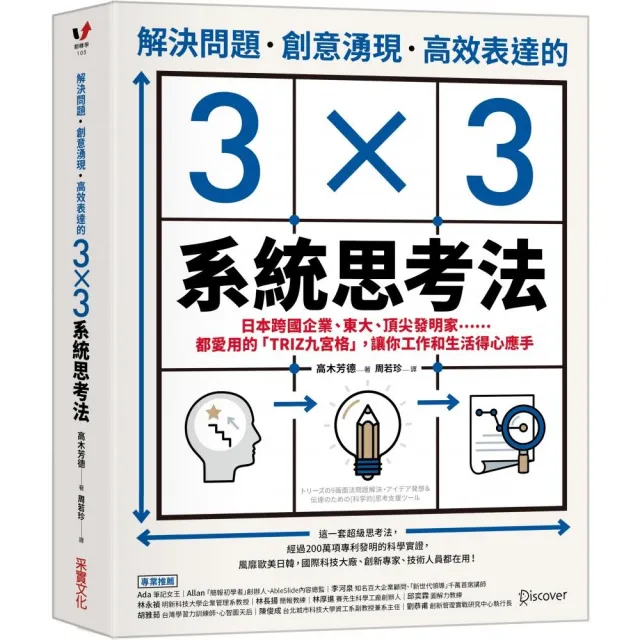 解決問題、創意湧現、高效表達的3×3系統思考法：日本跨國企業、東大、頂尖發明家……都愛用的「TRIZ九宮格 | 拾書所
