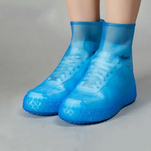 【OSIN】透明防雨防水雨鞋套 防滑鞋底 超耐磨(防滑雨鞋)