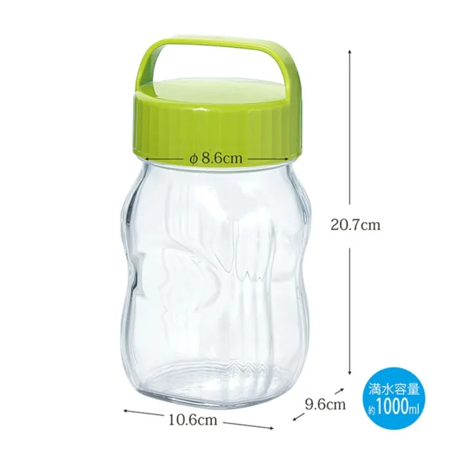 【TOYO SASAKI】東洋佐佐木 日本製玻璃果酒壺醃漬罐1000ml(4色)