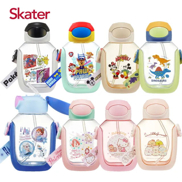 【Skater】6DX兒童吸管水壺(530ml)
