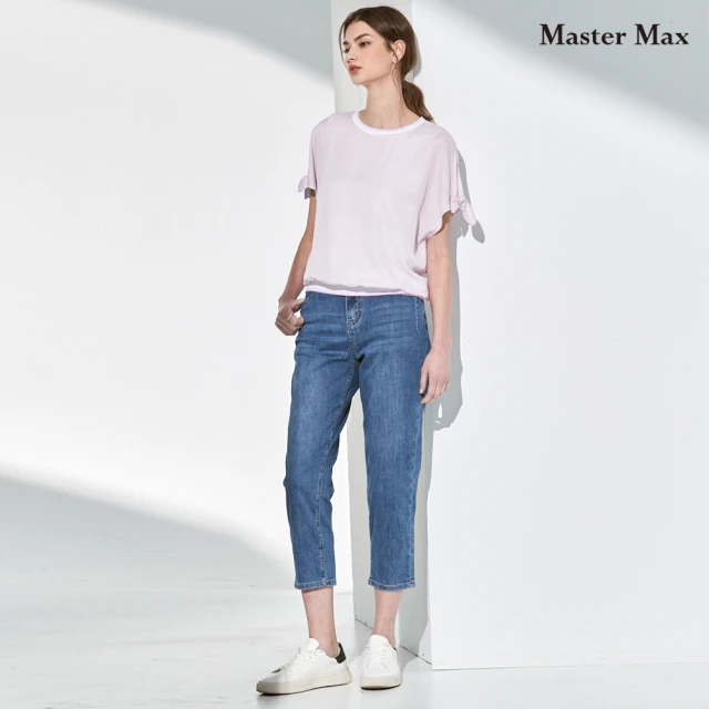 【Master Max】基本款刷色直筒九分牛仔褲(8313026)