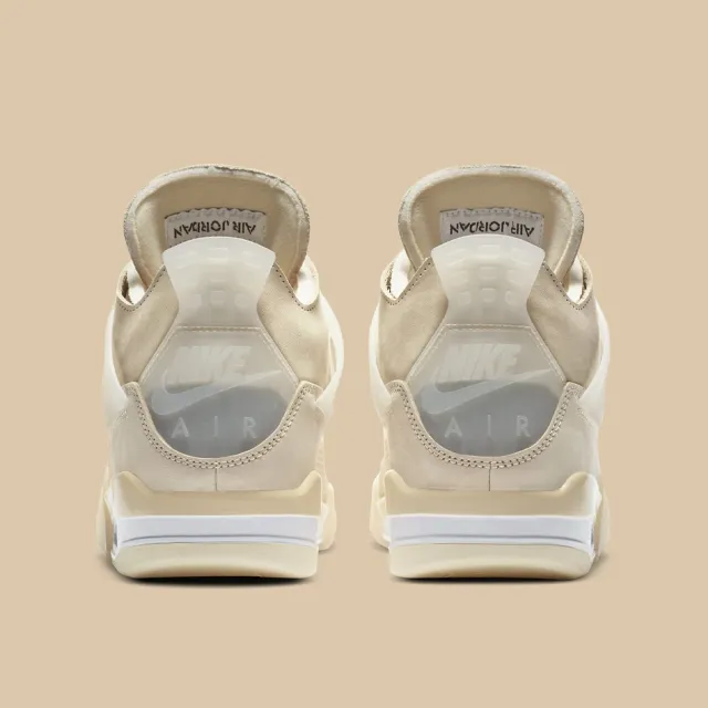 NIKE 耐吉】限量款Air Jordan 4 X OFF-WHITE 女鞋白奶油AJ4(CV9388-100