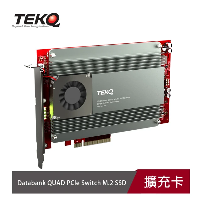 【TEKQ 璿驥國際】Databank QUAD M.2 SSD PCIe 擴充版(最多可插4條PCIe SSD)