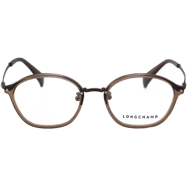 【LONGCHAMP】光學眼鏡 LO2710LBJ(透明咖啡色)
