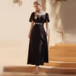 【OMUSES】V領蕾絲訂製款黑色長禮服19-2213(S-3L)