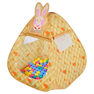 【寶貝樂】可愛兔帳蓬折疊遊戲球屋(送100球)