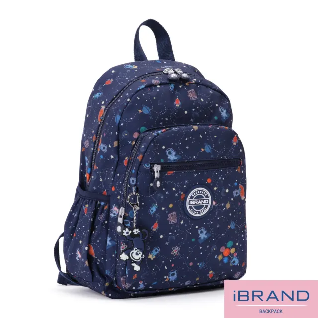 【iBrand】雙11 趣味派對尼龍口袋後背包(動物星球)