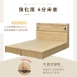 【IHouse】品田 房間3件組 雙大6尺(床頭箱+6分底+床頭櫃)