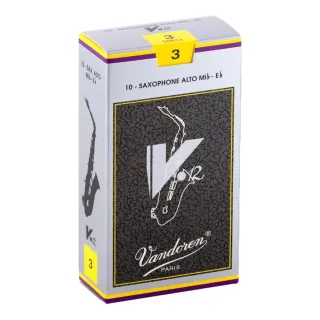 【Vandoren】A-V12 法國 Vandoren V12 中音薩克斯風竹片 銀盒 10片裝(Alto SAX REEDS)