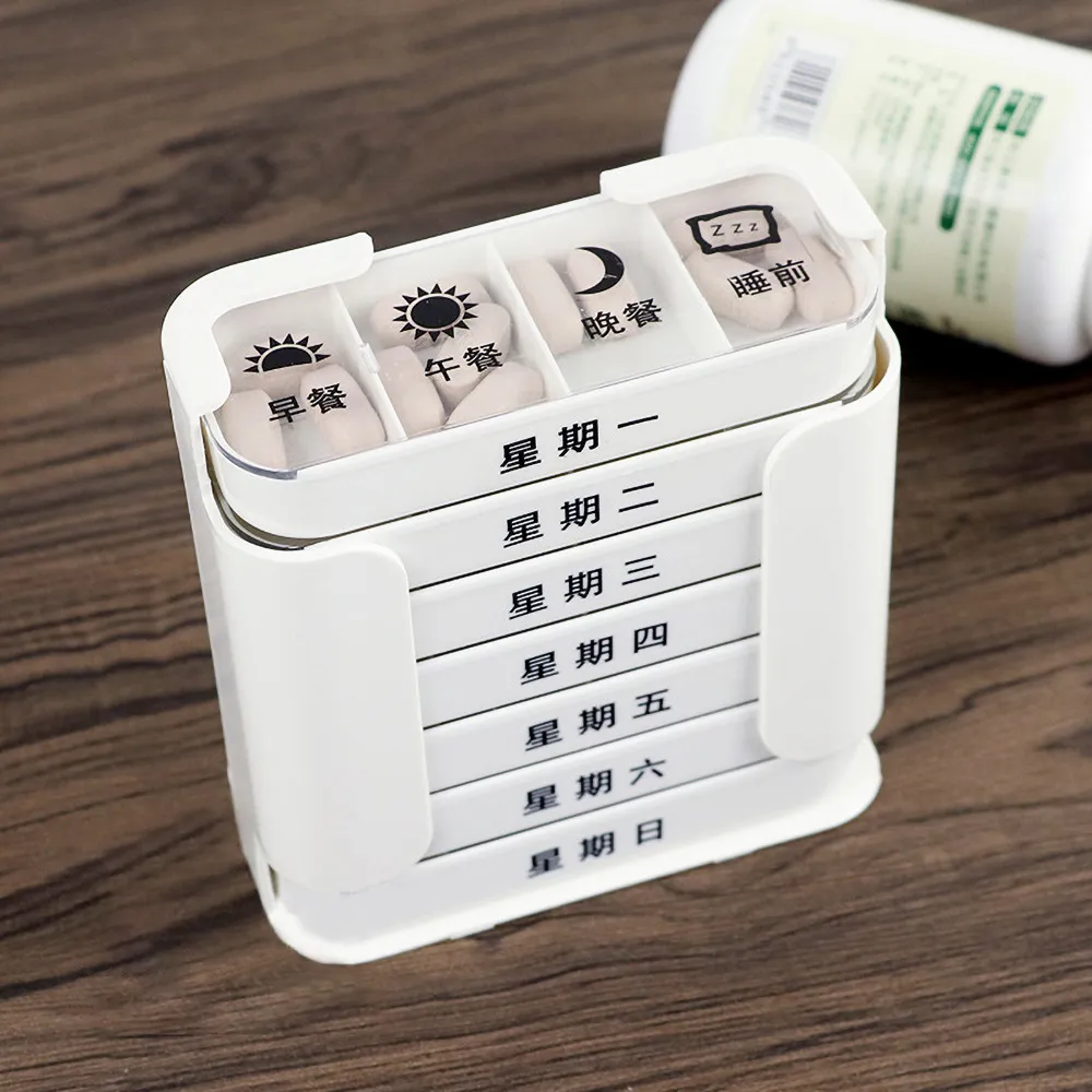【納美生醫科技】專業藥師推薦7天便攜式分層星期藥盒