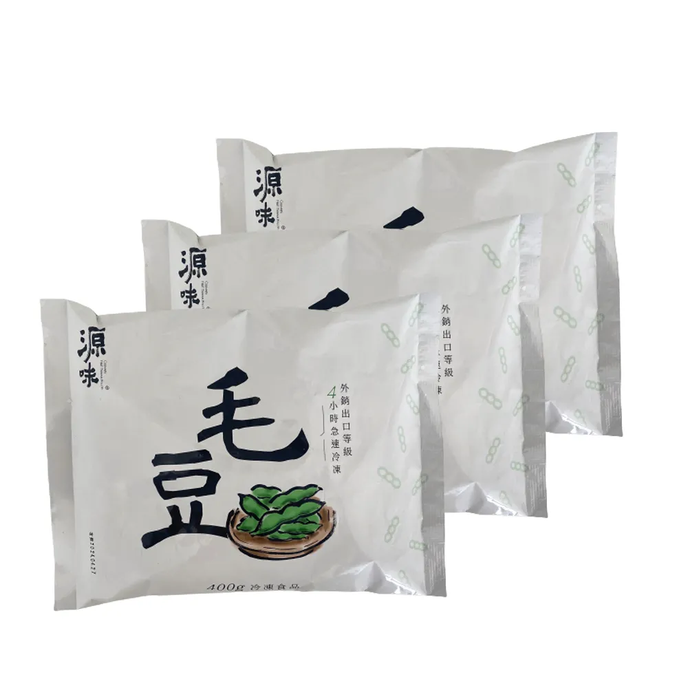 【豆油伯】非基改毛豆三入組-芥末/煙燻/椒麻(400gx3 /送禮自用皆宜)