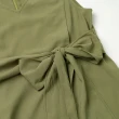 【OUWEY 歐薇】甜美綁帶V領織紋無袖長洋裝(綠色；S-L；3232397008)