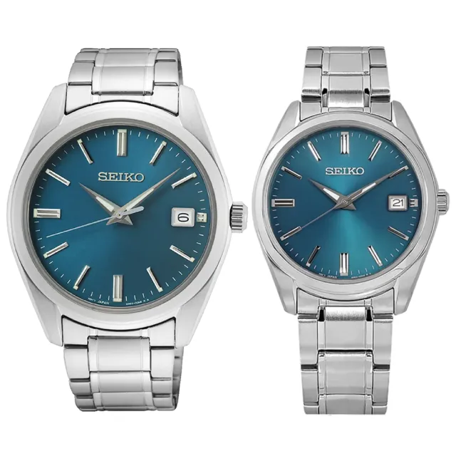 【SEIKO 精工】CS 現代簡約 對錶 情侶錶 石英錶 手錶 雙11 送禮_SK028(6N52-00A0U/6N22-00K0U)