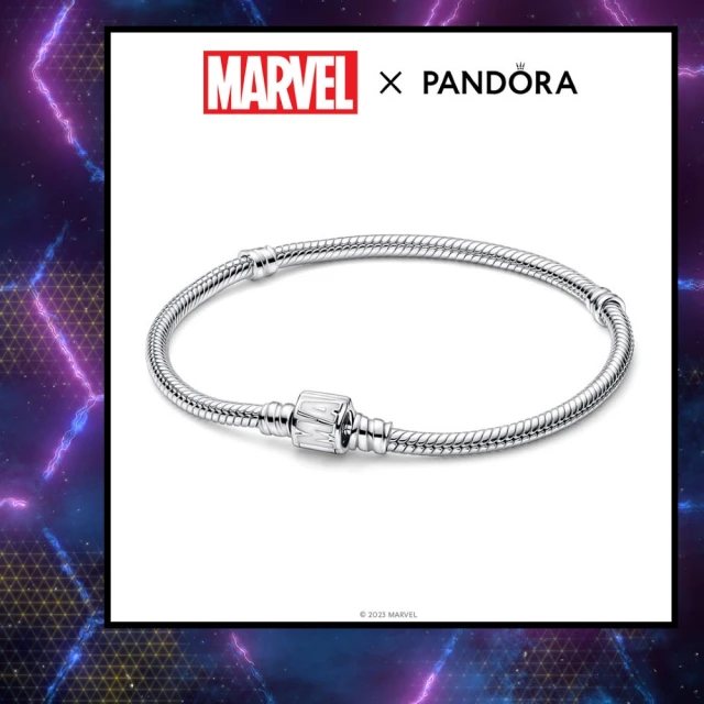 【Pandora 官方直營】Pandora Moments 系列 Marvel 飾釦蛇形手鏈