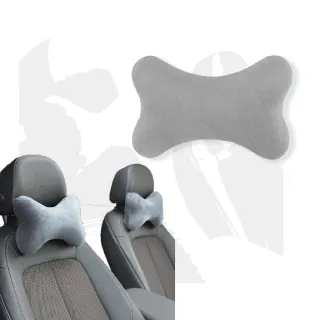 【汽車用品】記憶棉骨頭枕(人體工學 紓壓 護頸枕 車枕 靠墊 椅墊 車用頭枕)