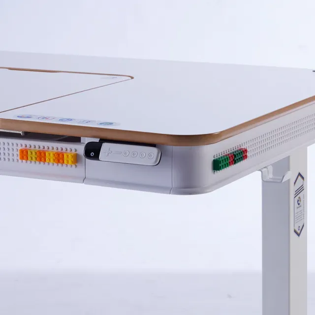 【Kid2Youth 大將作】寬120cm 兒童電動成長書桌 E6-120S(3歲以上適用/台灣製/電動升降/人體工學)