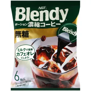 【AGF】Blendy咖啡球-無糖(18g x6顆/袋)