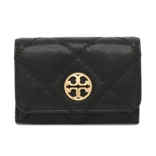 【TORY BURCH】菱格紋皮革零錢包