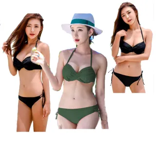 【泳衣果】泳衣泳裝呈果性感鋼圈比基尼M-XL二件式泳衣